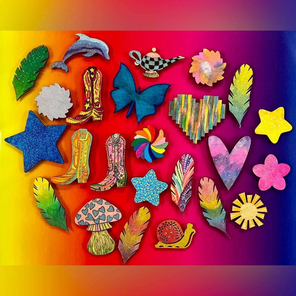 Mystery Rainbow Hand Painted Magnet 🌈